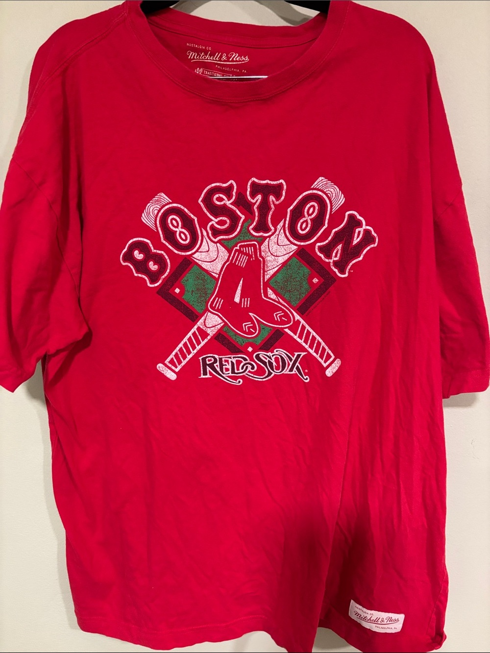 Mitchell & Ness Red Boston Red Sox Graphic Tee